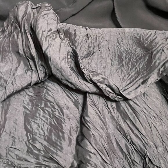 Peak Evenings Women’s Navy Blue Chiffon Cocktail Dress Size 10 Flapper Drop Wais - Picture 7 of 7